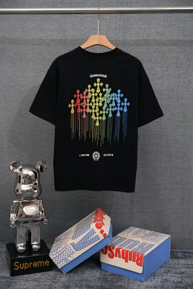 Chrome Hearts T-Shirts Graphic-print crewneck T-shirt product detail image 5