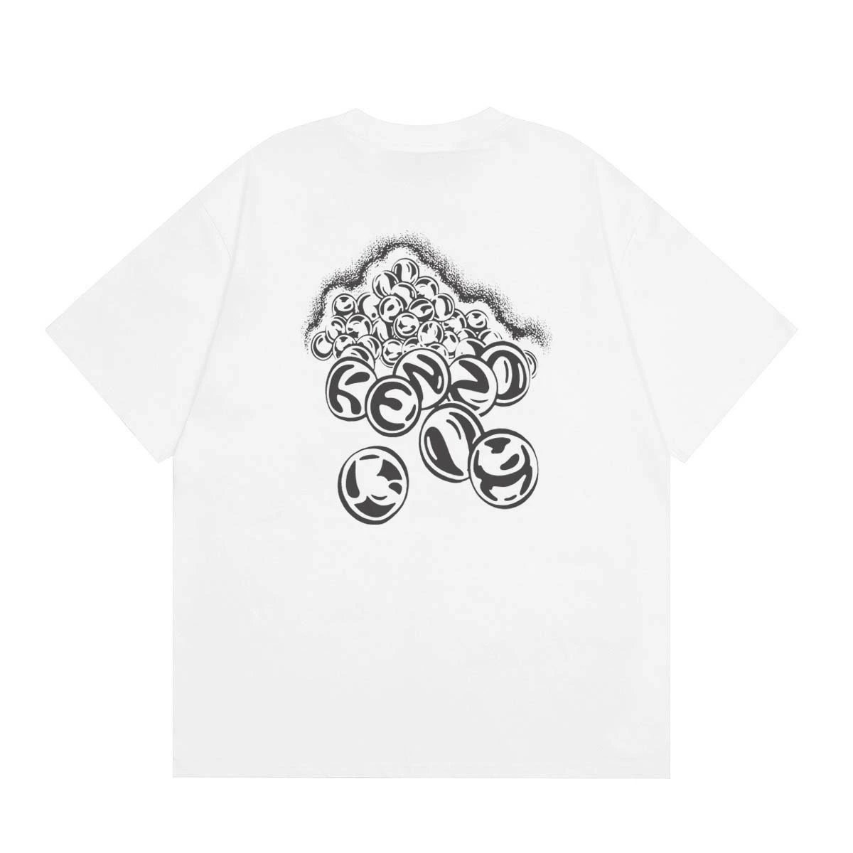 Kenzo T-Shirts Short-Sleeve Graphic Print — 168 white