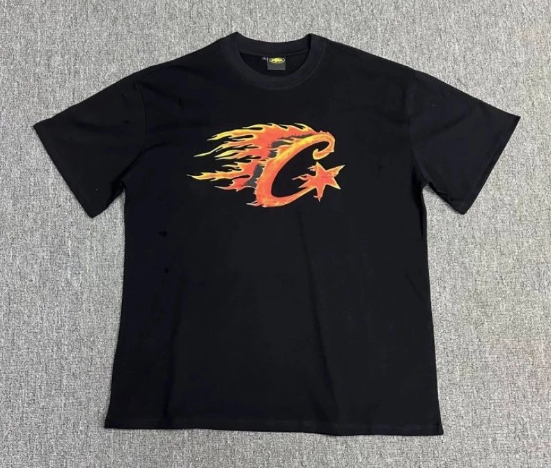Corteiz T-Shirts Short-Sleeve Graphic Print — 3125 Black