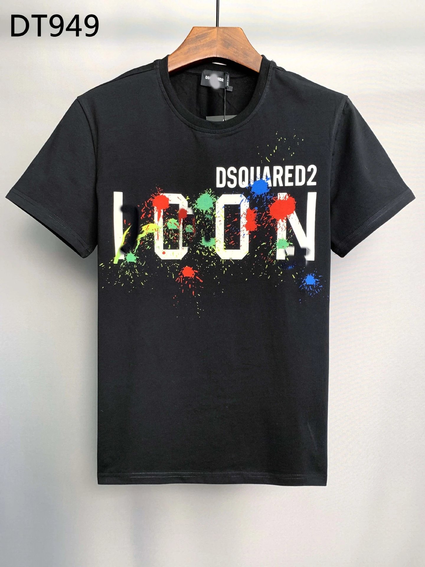 Dsquared2 T-Shirts Graphic Print — DT 949 black