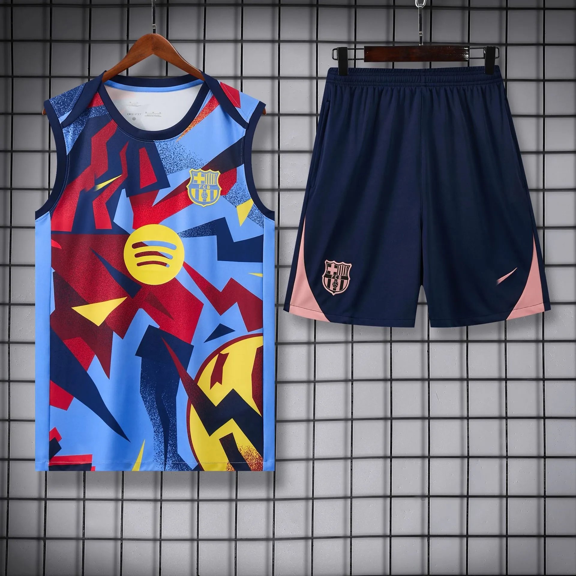 Atlético de Madrid Football Jerseys Sleeveless jersey and shorts set — 2526 Barça camouflage
