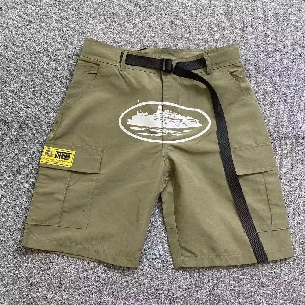 GuerillaZ Cargo Shorts Navy with Ship Graphic - 2