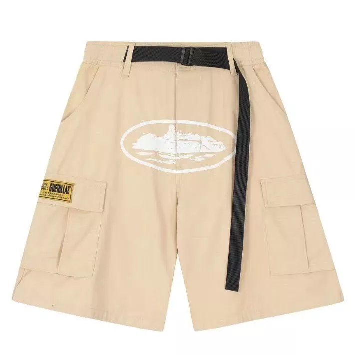 GuerillaZ Cargo Shorts Navy with Ship Graphic - 3
