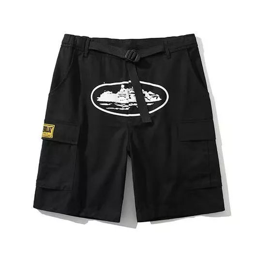 GuerillaZ Cargo Shorts Navy with Ship Graphic - 6