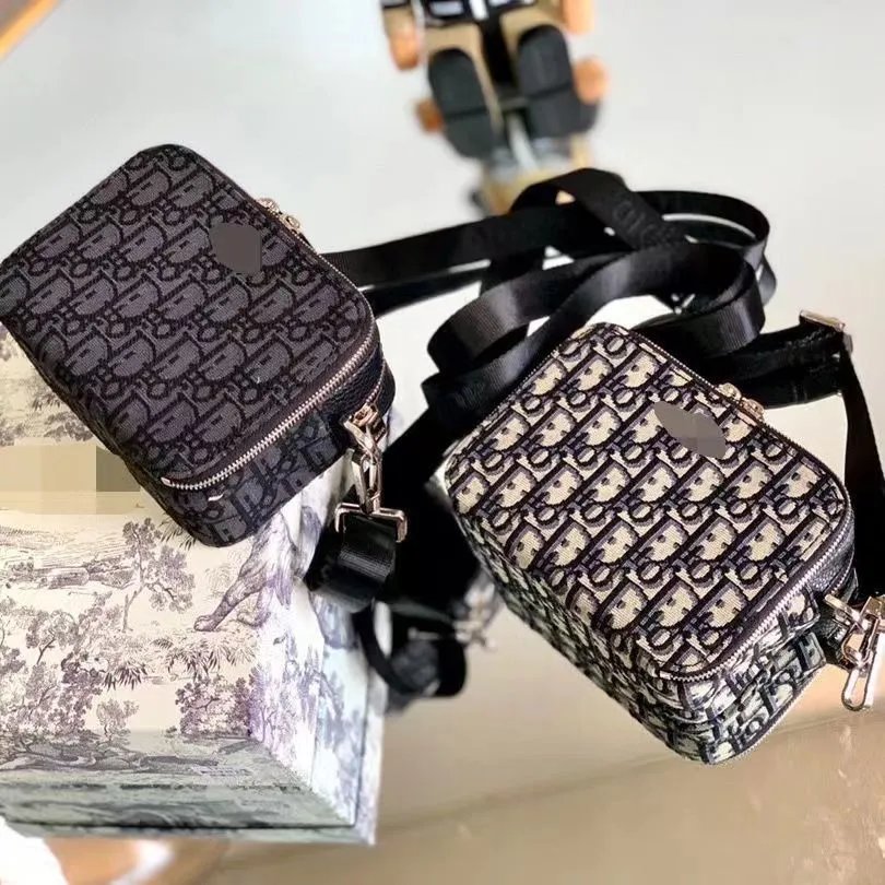Dior Oblique Camera Bag Black Monogram Crossbody Bag - 13