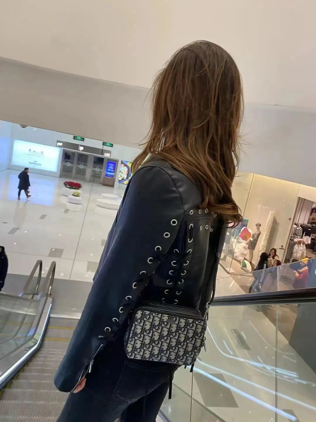 Dior Oblique Camera Bag Black Monogram Crossbody Bag - 11