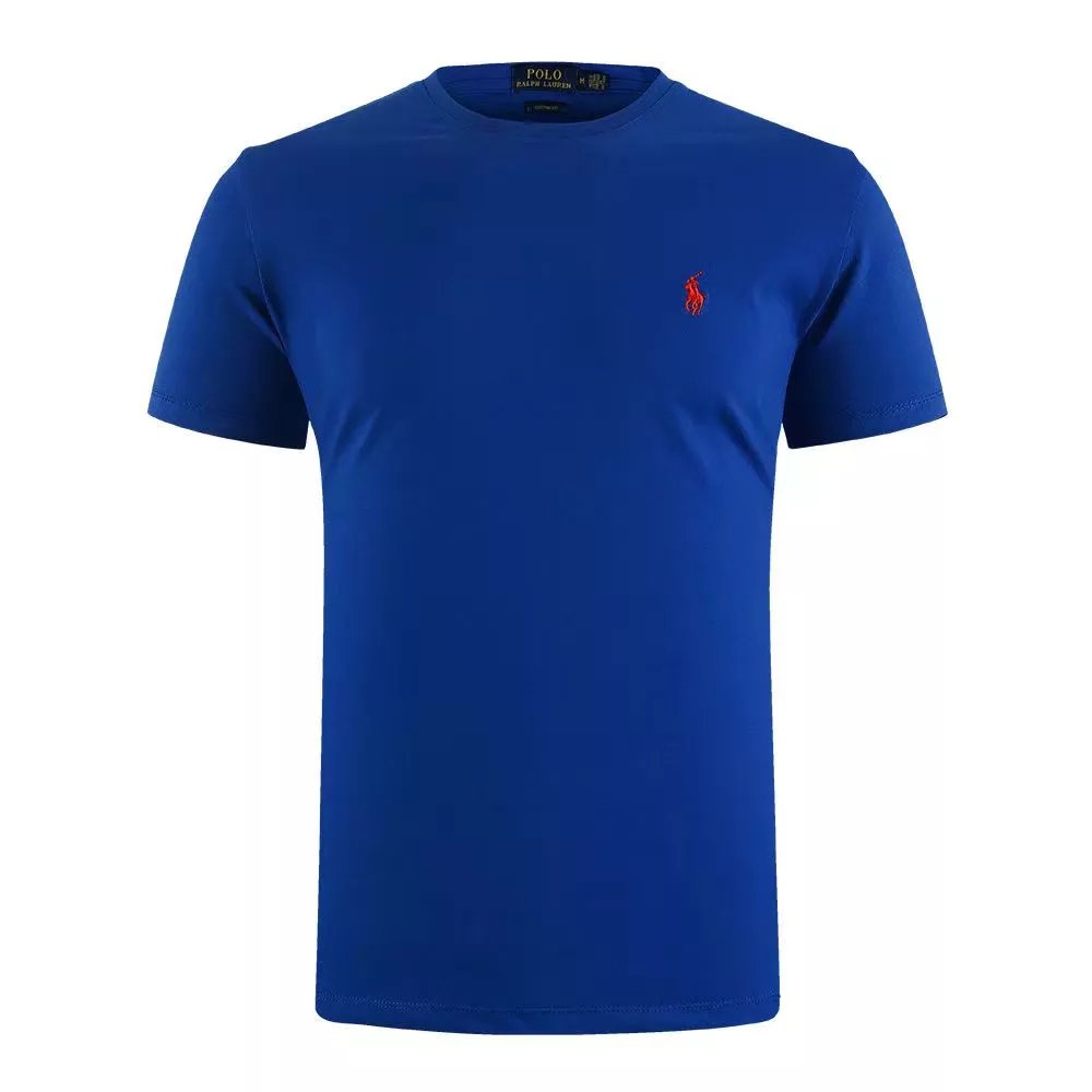 Ralph Lauren Blue Cotton Crew Neck T-Shirt Men
