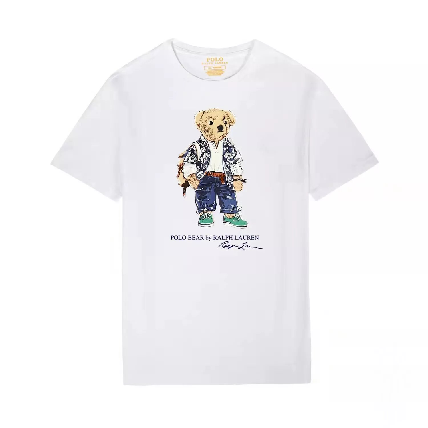 Ralph Lauren Polo Bear White Cotton Men T-Shirt