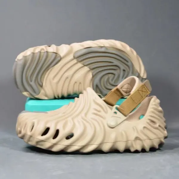 Crocs Clog Wave Navy Blue Sculpted Foam Sandals - 2
