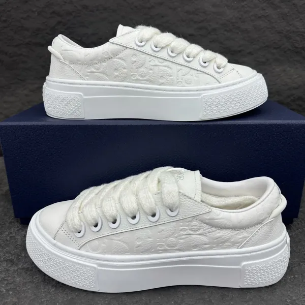 Dior B23 Platform Sneakers White Chunky Sneakers - 1