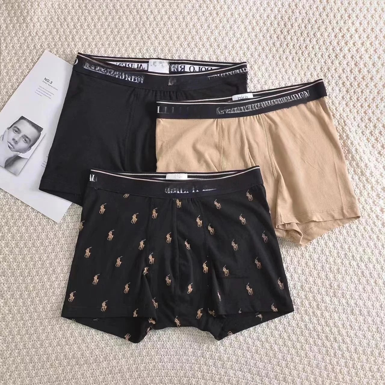 Men's Boxer Briefs P119 - 3 Pairs per Box