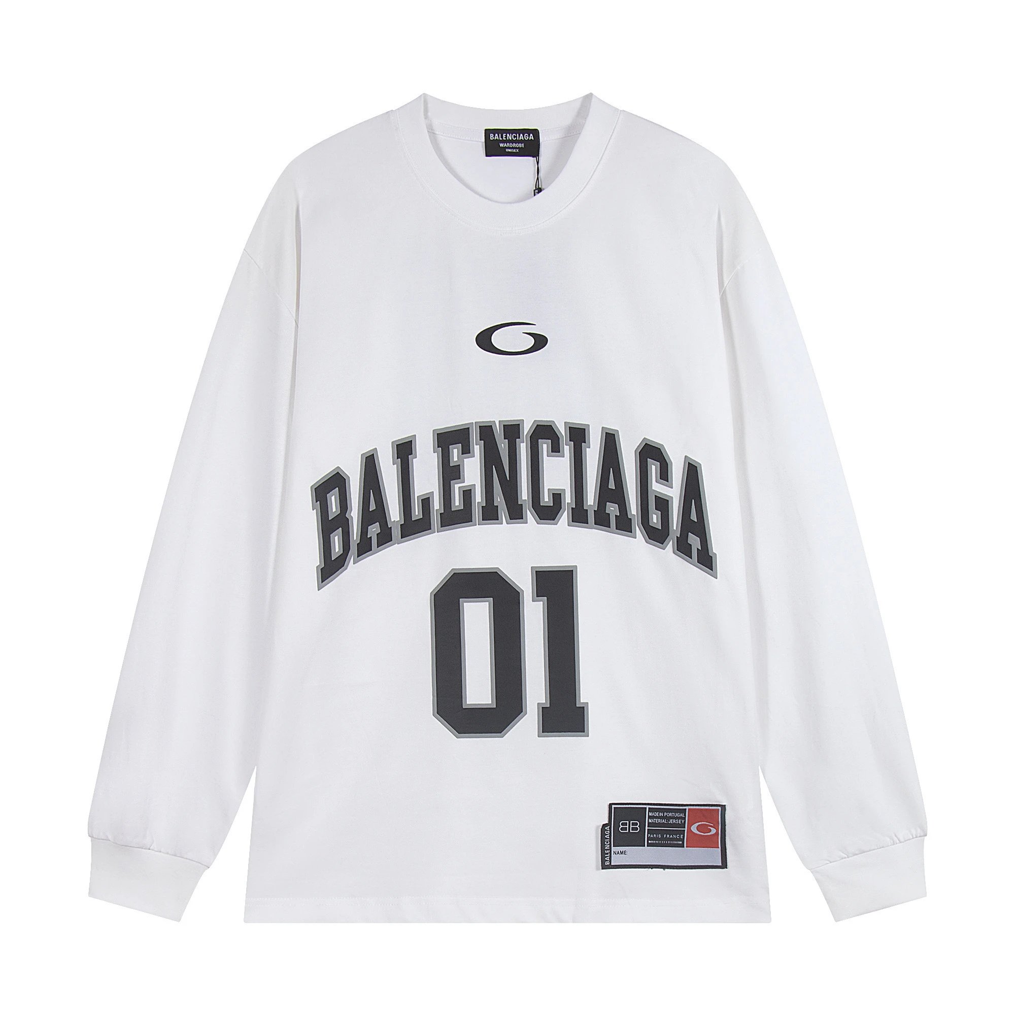 Balenciaga Shirts Long-Sleeve Logo Print — 35