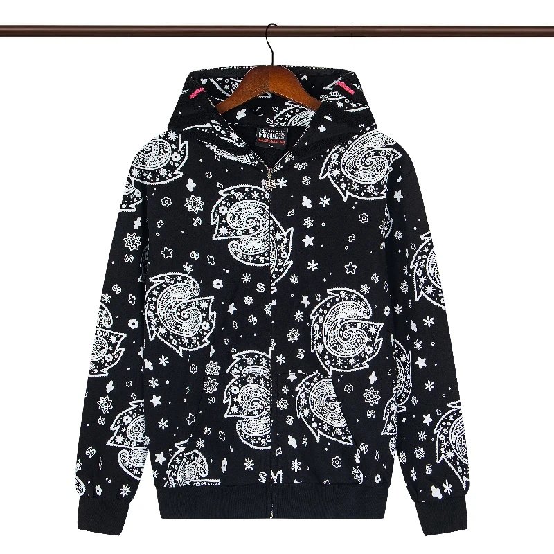 Glo Gang Hoodies & Sweatshirts Full-Zip Graphic Hoodie — 09