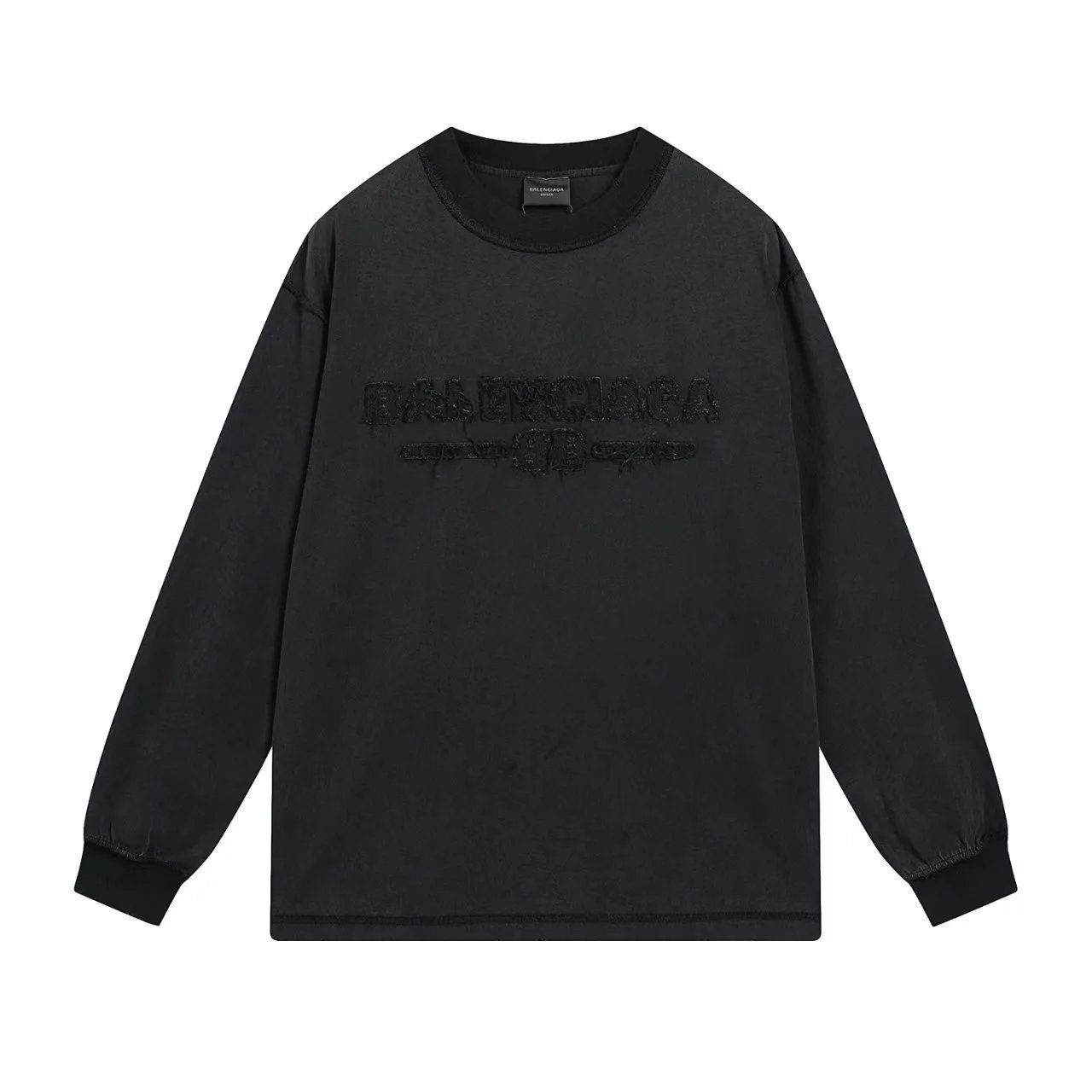 Balenciaga Shirts Long-Sleeve Logo Print — 11