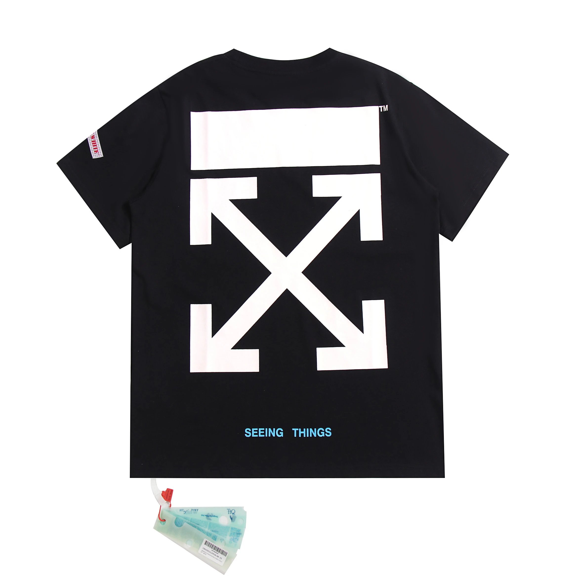 Off-White T-Shirts Short-Sleeve Cross-Arrow Graphic — 02
