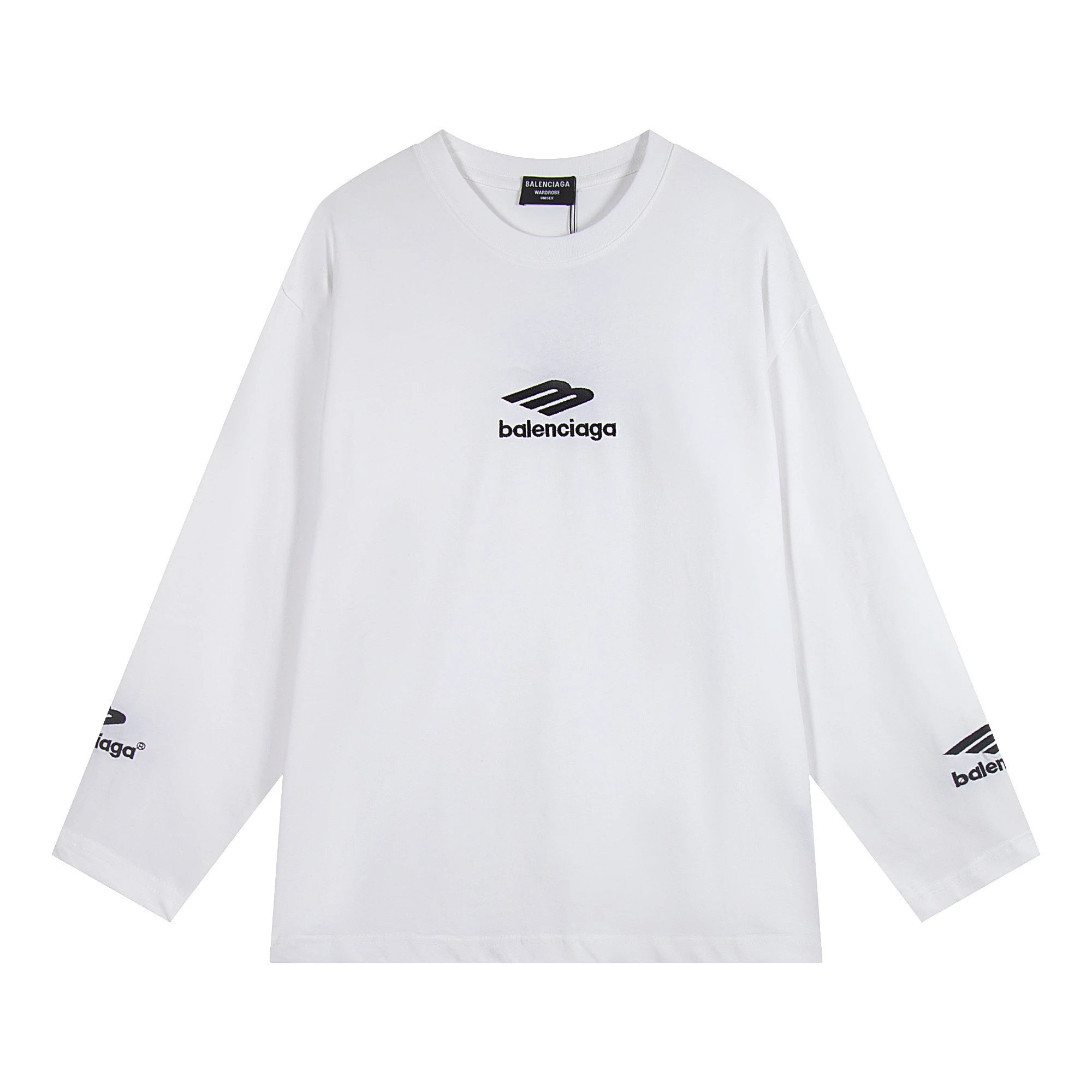 Balenciaga Shirts Long-Sleeve Logo Print — 06