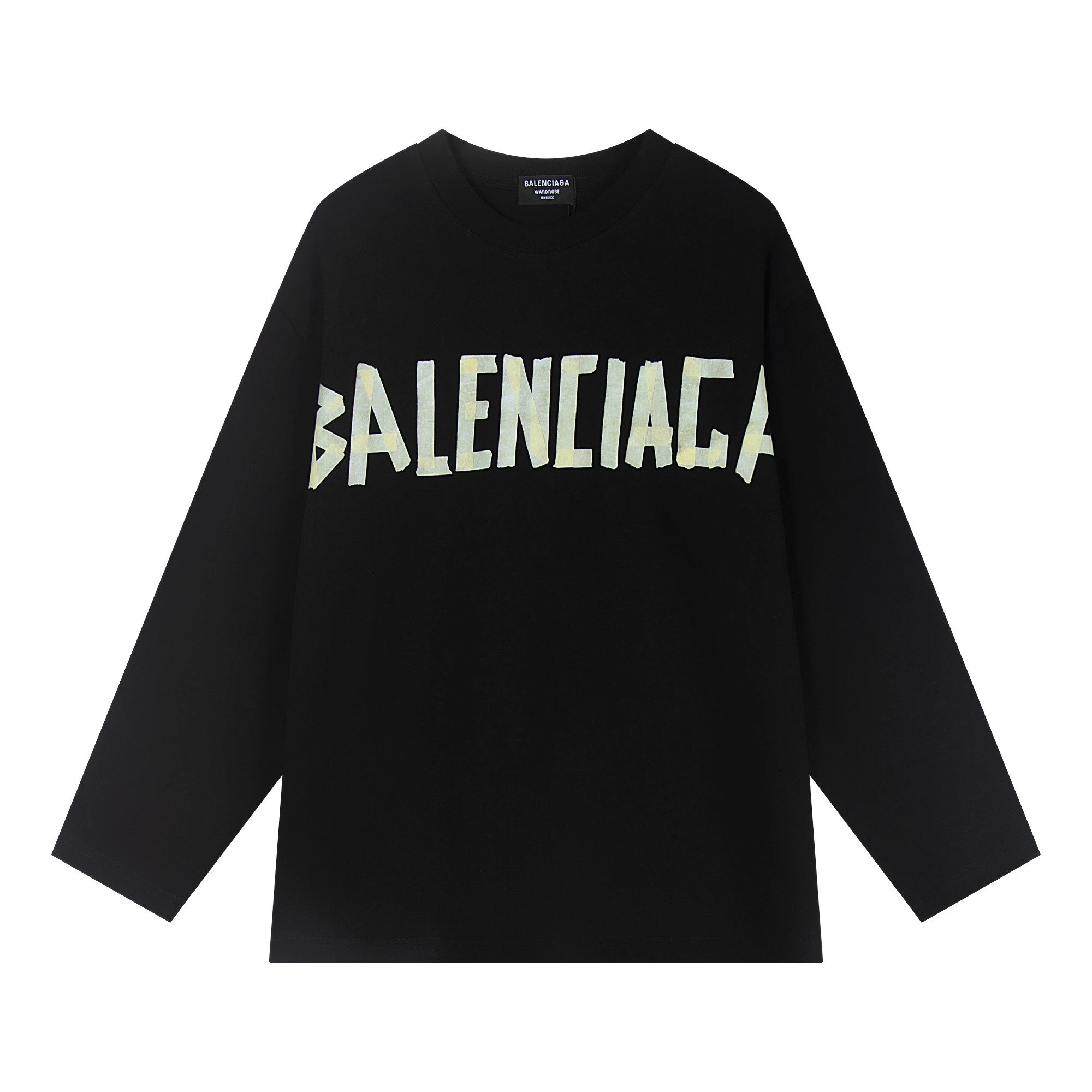 Balenciaga Shirts Long-Sleeve Logo Print — 01