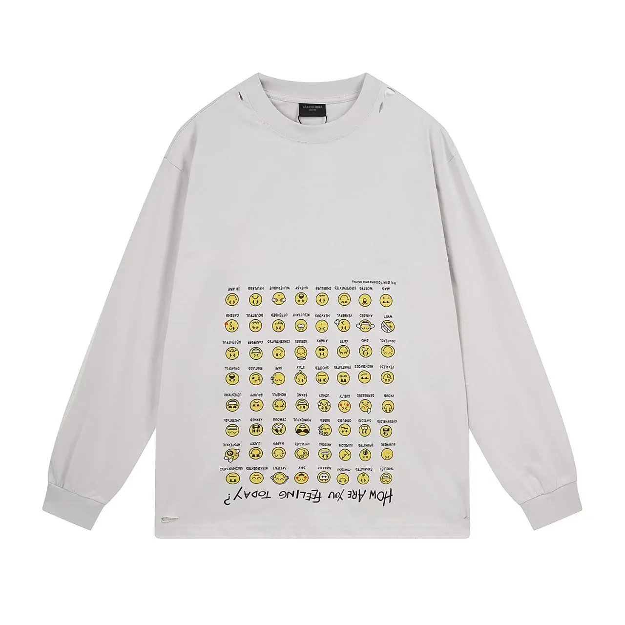 Balenciaga Shirts Long-Sleeve Logo Print — 25