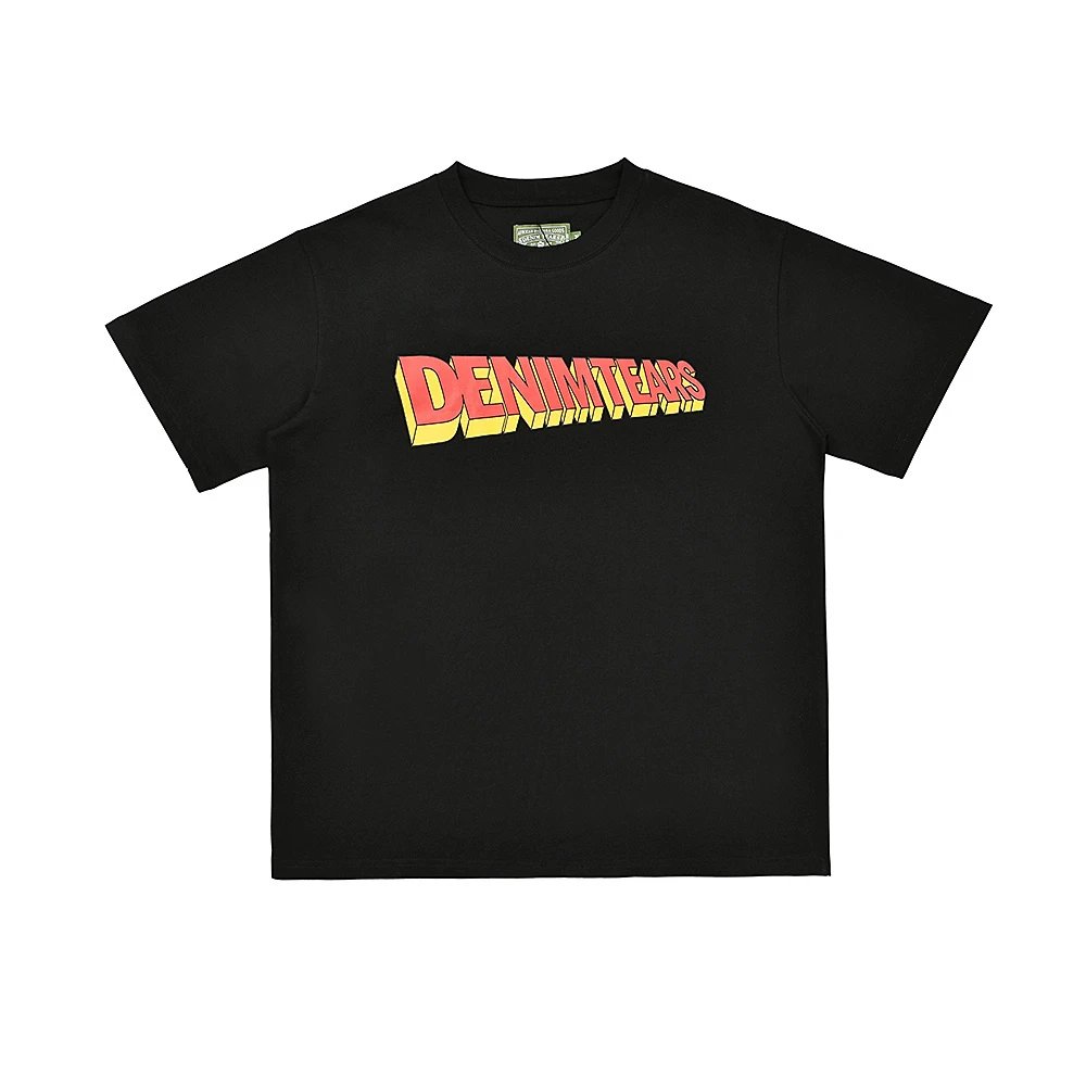 Denim Tears T-Shirts Graphic Print Short-Sleeve T-Shirt — 32