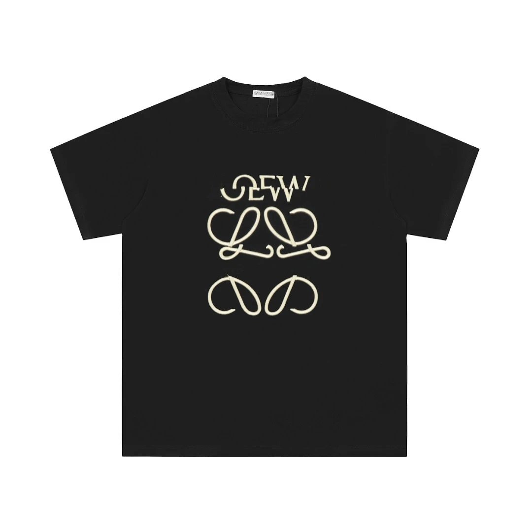 Loewe T-Shirts Embroidered Anagram Logo T-Shirt — 04