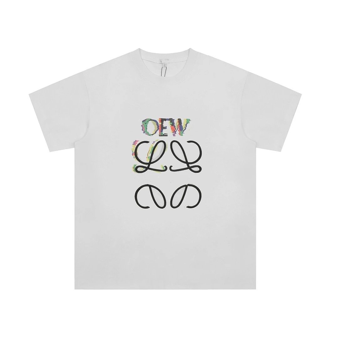 Loewe T-Shirts Embroidered Anagram Logo T-Shirt — 05