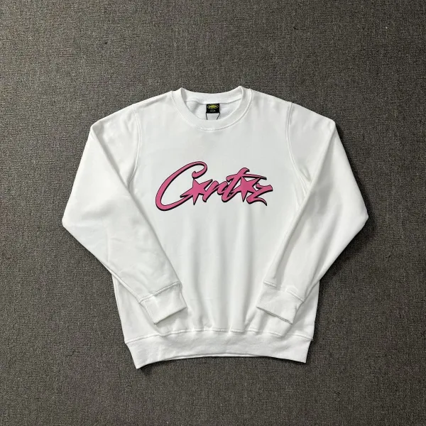 Cratez Script Logo White Hoodie - 1