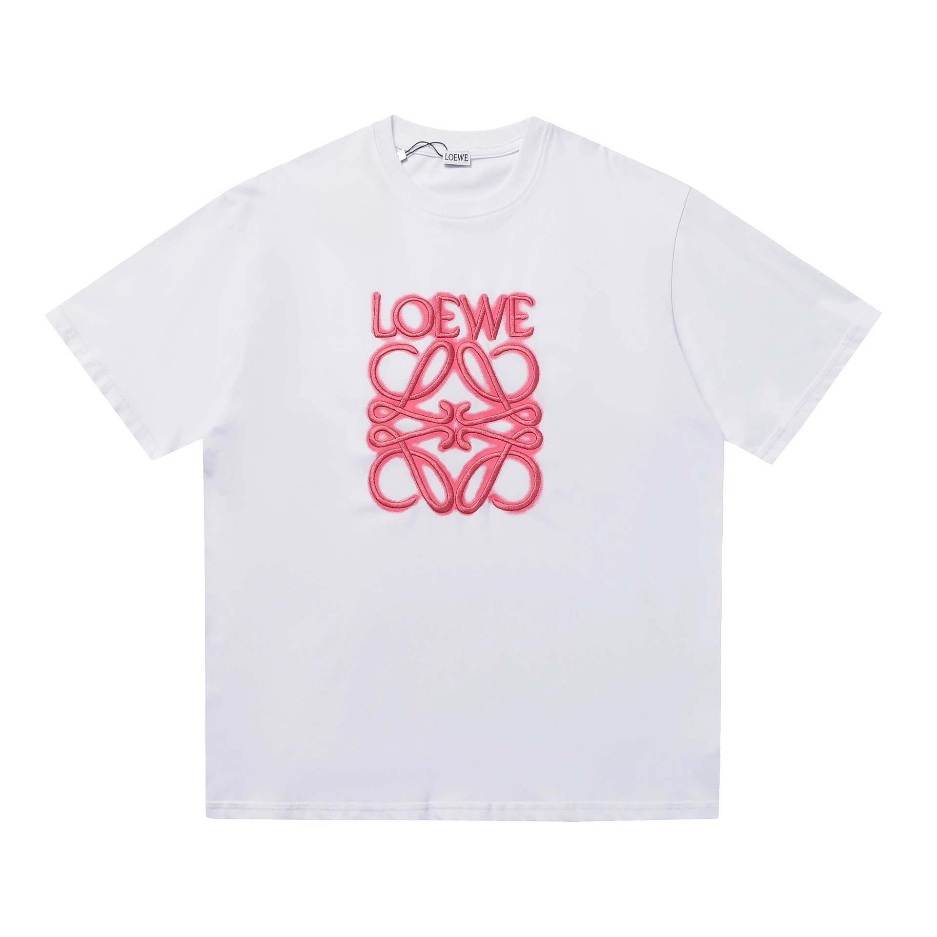 Loewe T-Shirts Embroidered Anagram Logo T-Shirt — 29