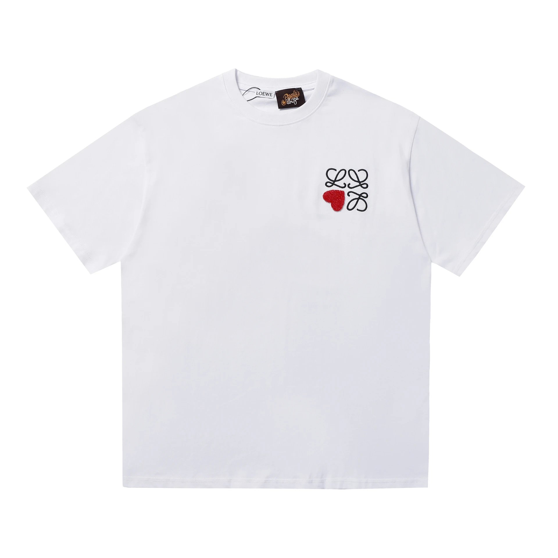 Loewe T-Shirts Embroidered Anagram Logo T-Shirt — 25