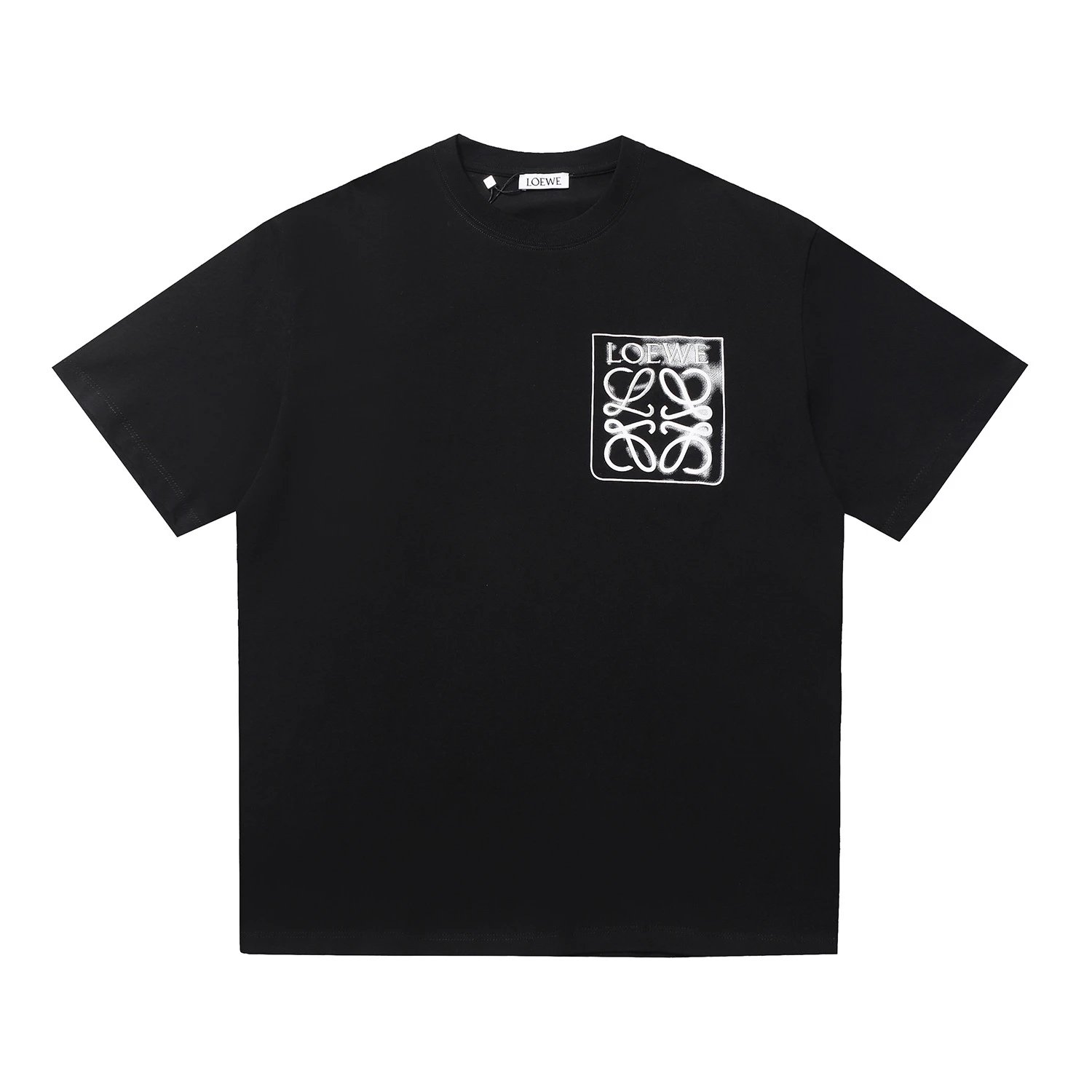 Loewe T-Shirts Embroidered Anagram Logo T-Shirt — 28