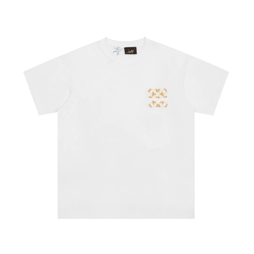 Loewe T-Shirts Embroidered Anagram Logo T-Shirt — 09