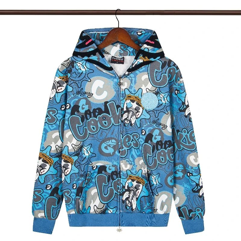 Glo Gang Hoodies & Sweatshirts Full-Zip Graphic Hoodie — 12