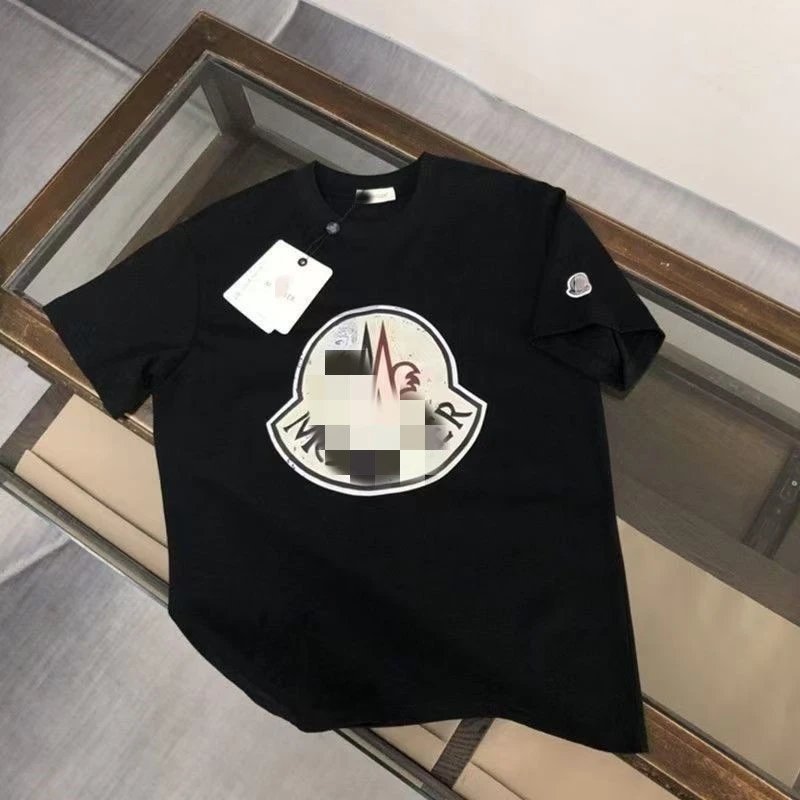 Moncler T-Shirts Short-Sleeve Logo Graphic — 15