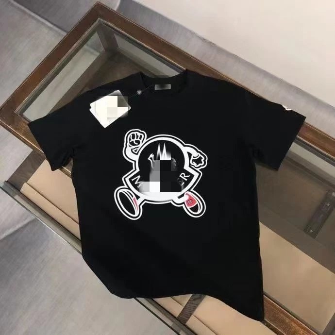 Moncler T-Shirts Short-Sleeve Logo Graphic — 19