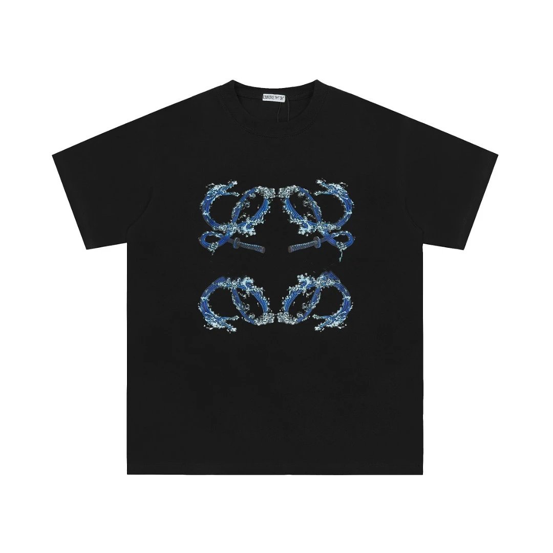 Loewe T-Shirts Embroidered Anagram Logo T-Shirt — 08