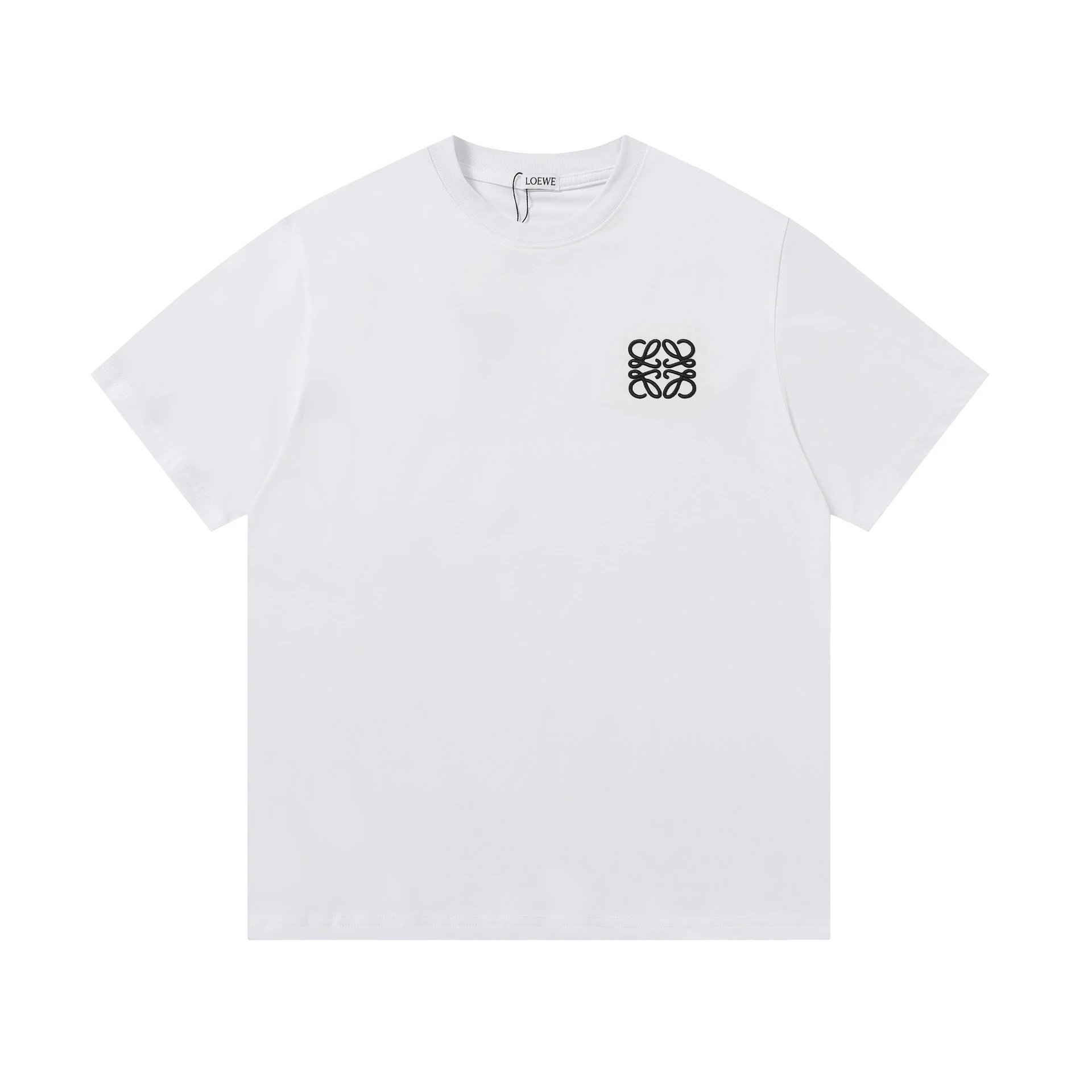 Loewe T-Shirts Embroidered Anagram Logo T-Shirt — 33