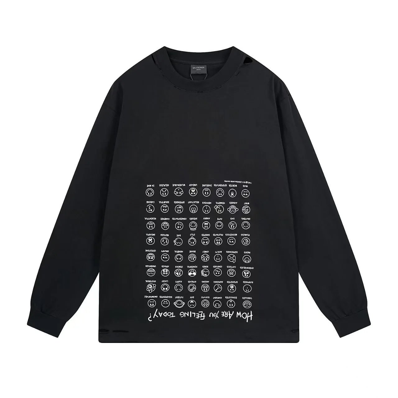 Balenciaga Shirts Long-Sleeve Logo Print — 24