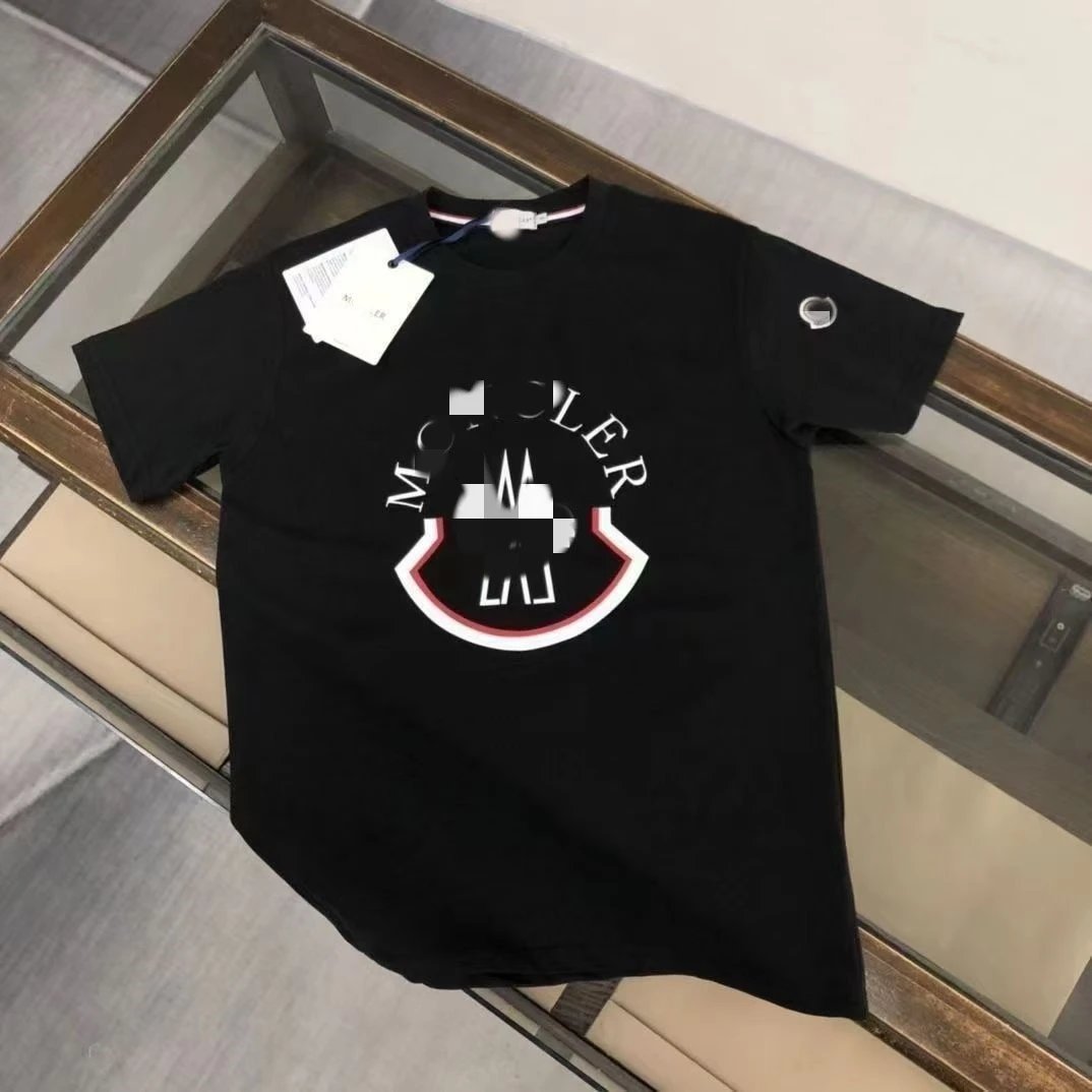 Moncler T-Shirts Short-Sleeve Logo Graphic — 09