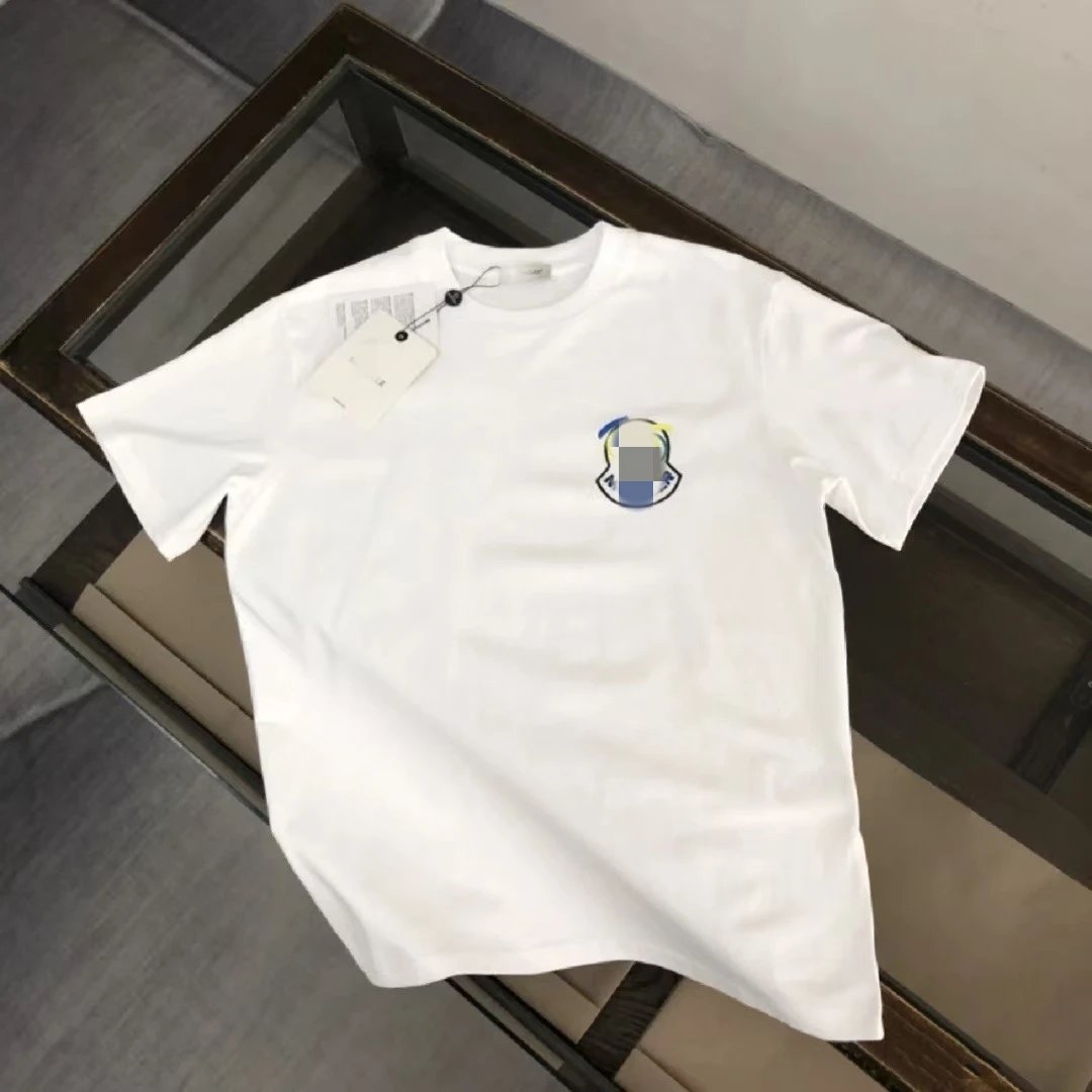 Moncler T-Shirts Short-Sleeve Logo Graphic — 31