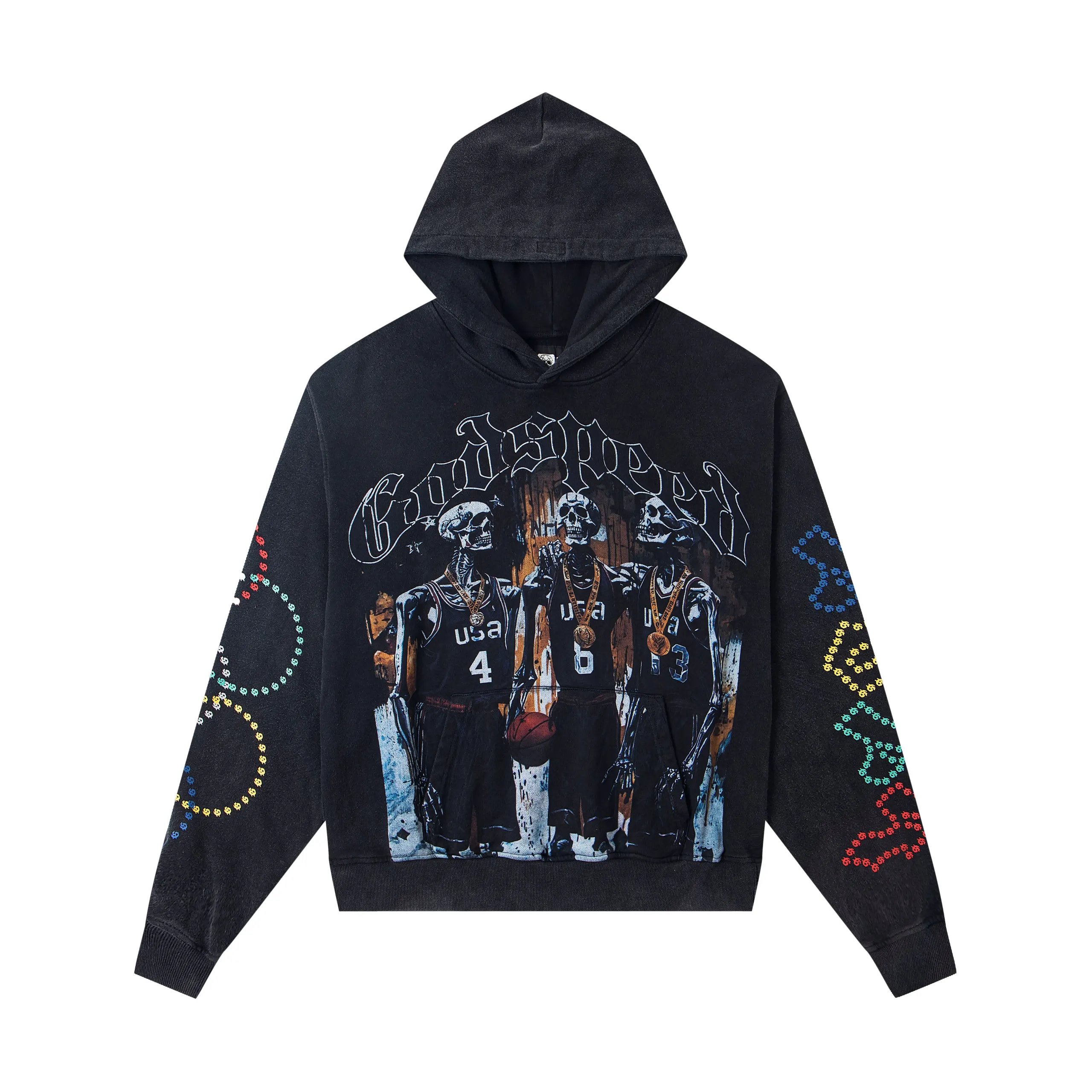 Godspeed Skeleton Basketball Hoodie [40 styles]