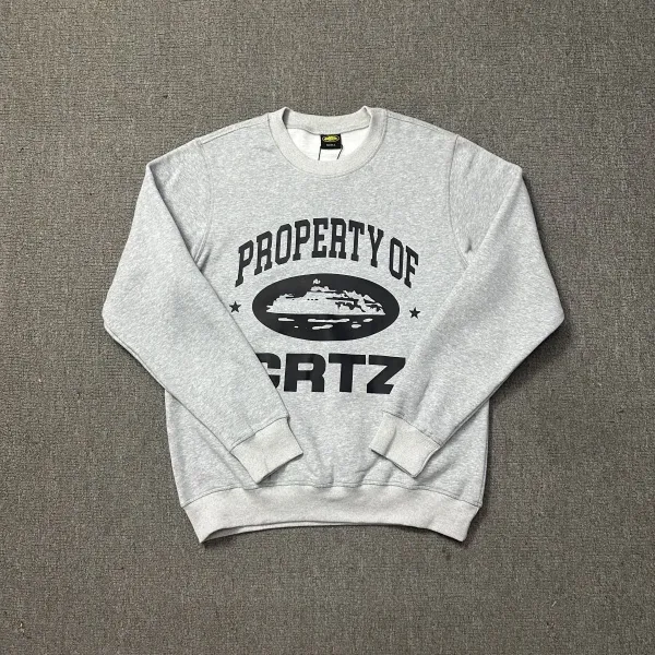 GRTZ Property Of Crewneck Sweatshirt Gray - 1