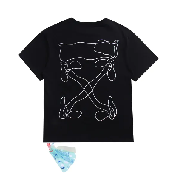 Off-White Outline Arrow Black T-Shirt - 1