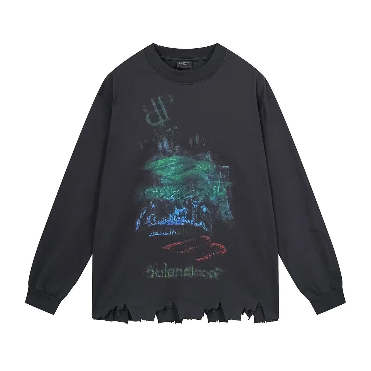 Balenciaga Shirts Long-Sleeve Logo Print — 19