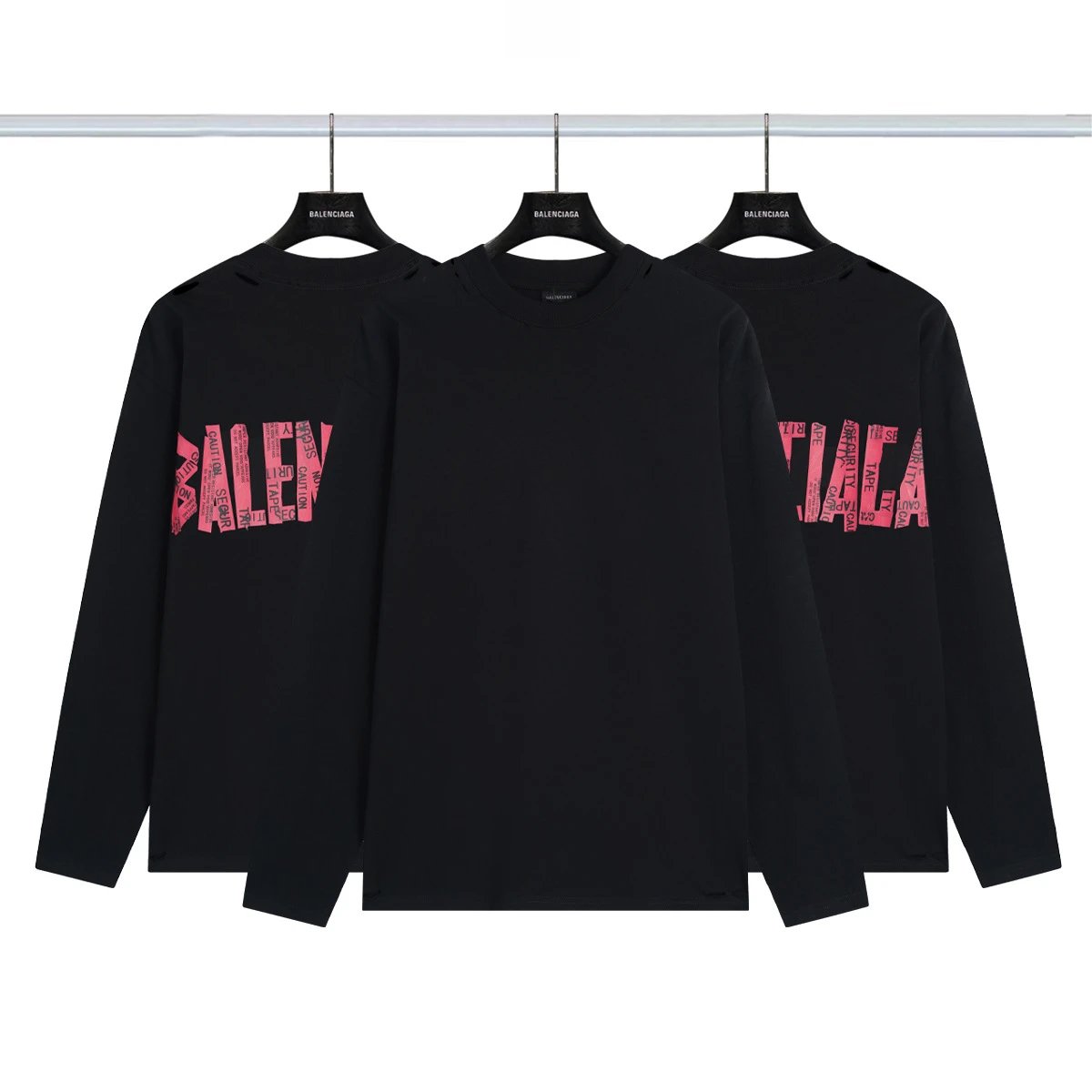 Balenciaga Shirts Long-Sleeve Logo Print — 28