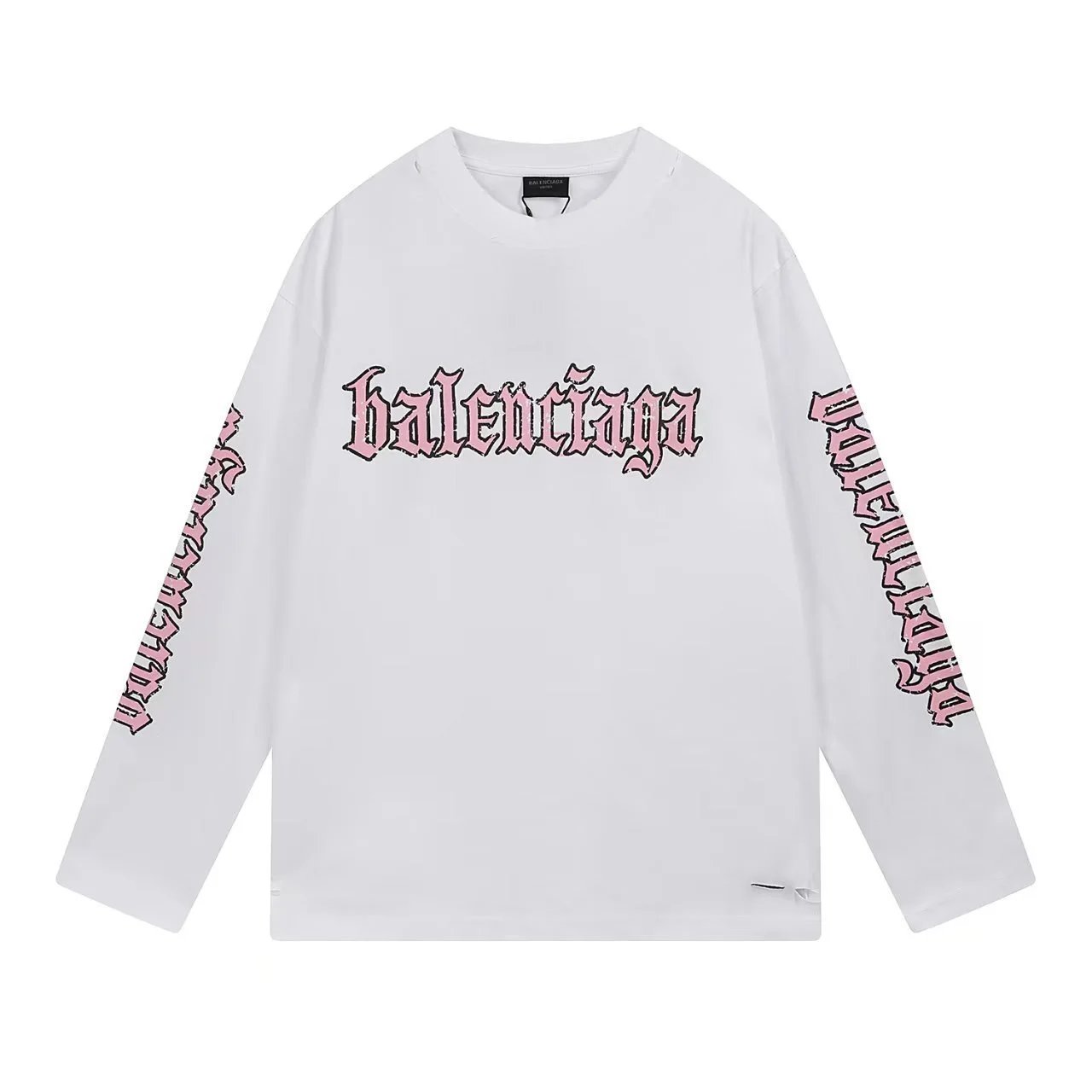 Balenciaga Shirts Long-Sleeve Logo Print — 12