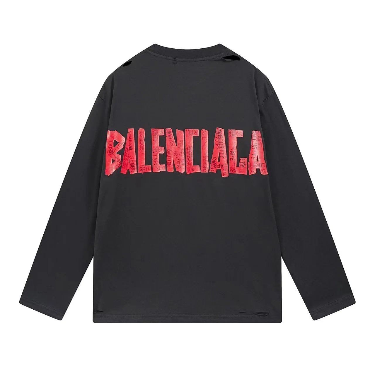 Balenciaga Shirts Long-Sleeve Logo Print — 15