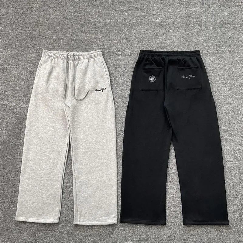 Broken Planet Trousers Logo Embroidered Drawstring Sweatpants image 2