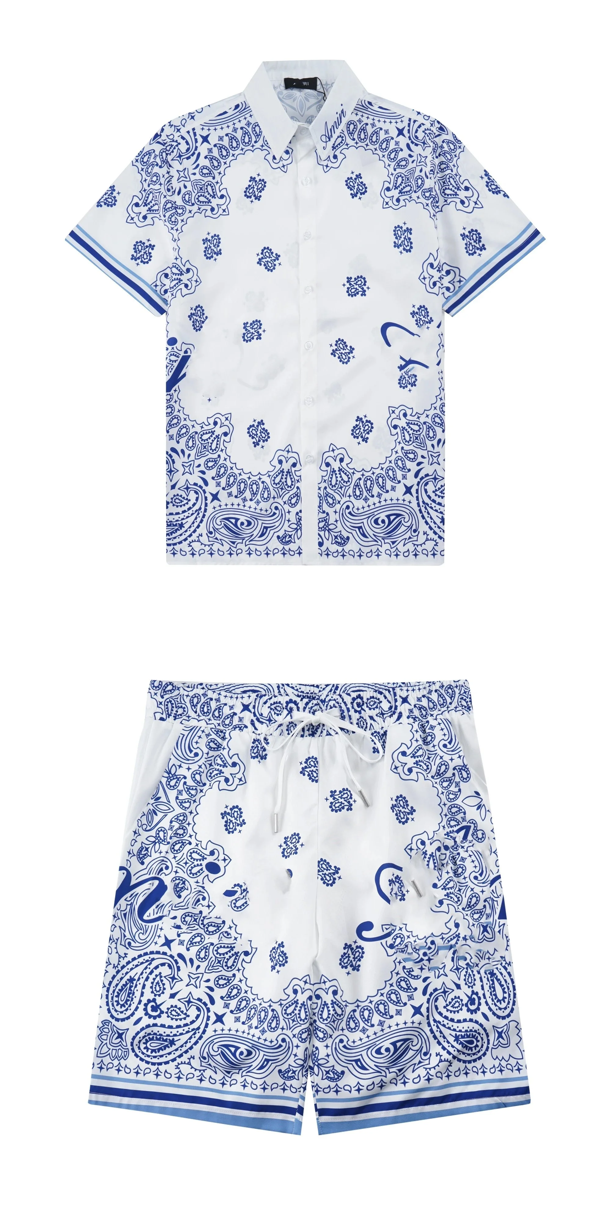 Amin White Blue Shor