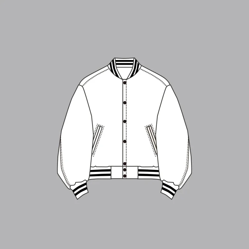 拼接棒球服小棉服- 路 52833 （Y