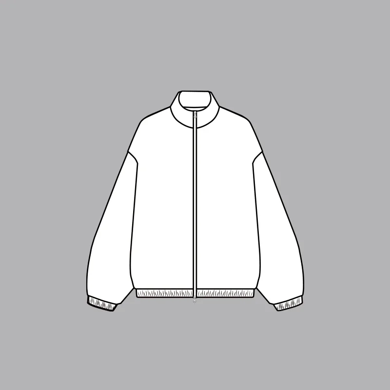 两色背后贴布菱形格棉服 - 西 5286