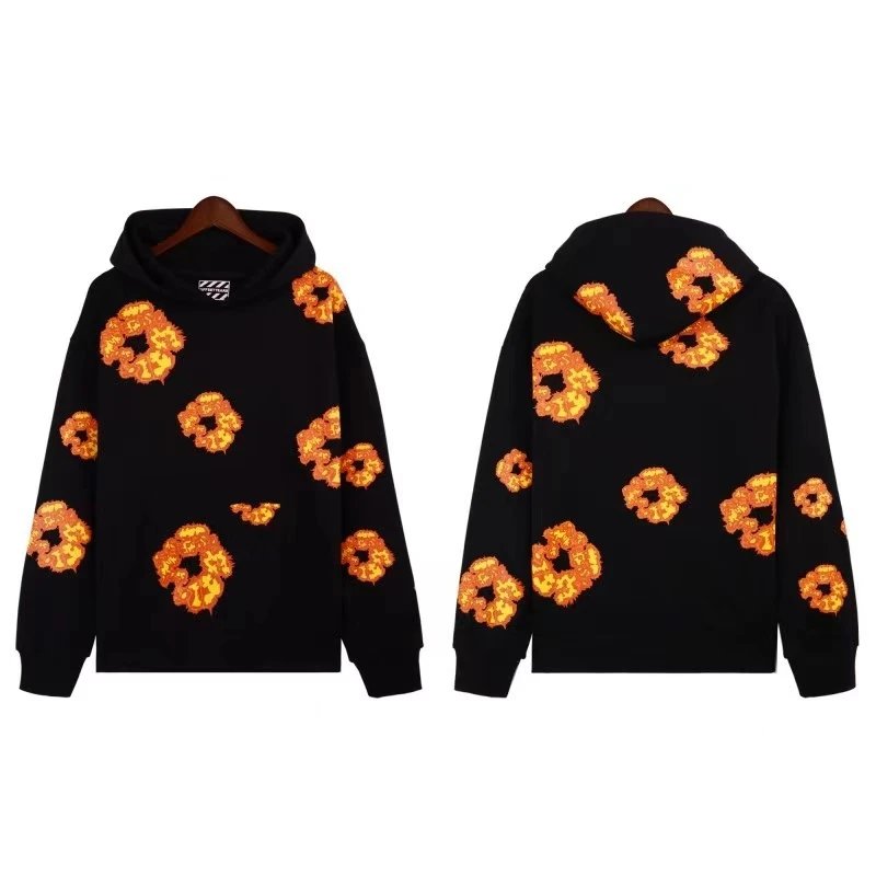 black and orange jumper